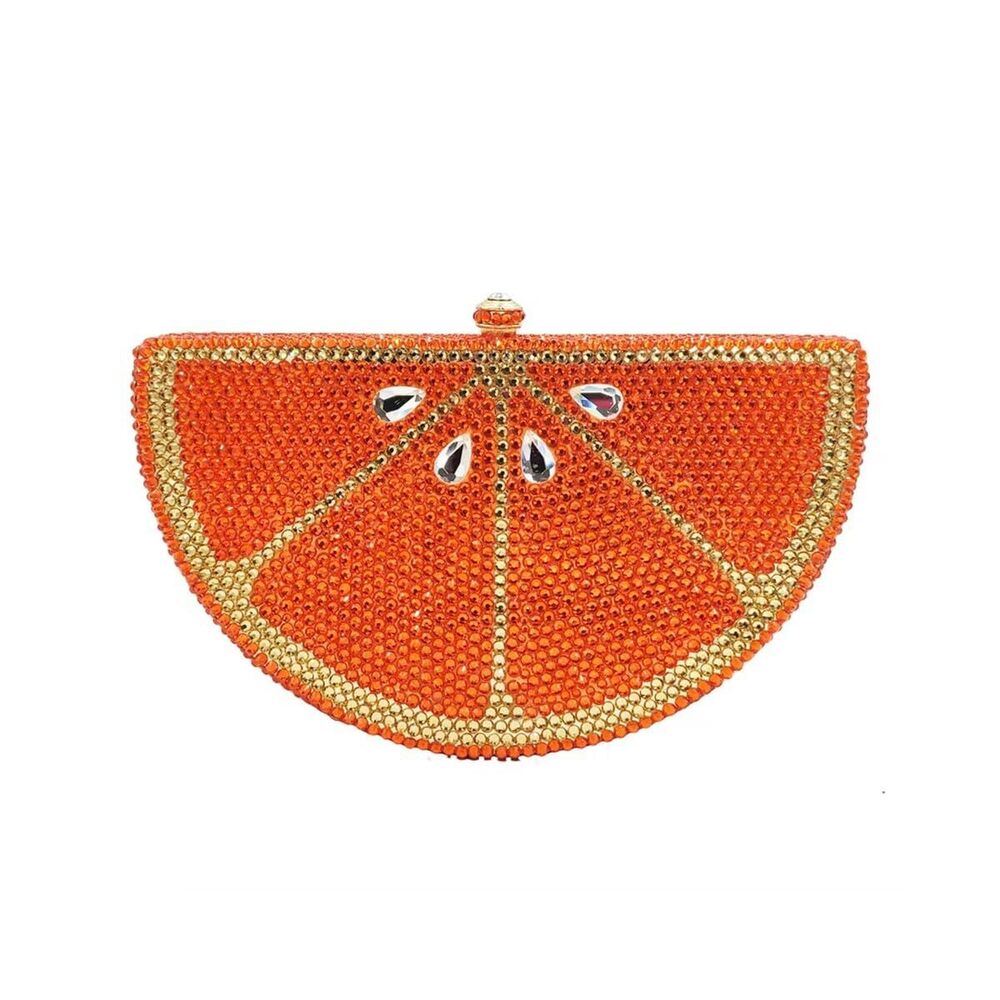 3654 Cute Fruit Evening Clutch Sparkling Rhinestones Purse Crystal Banquet